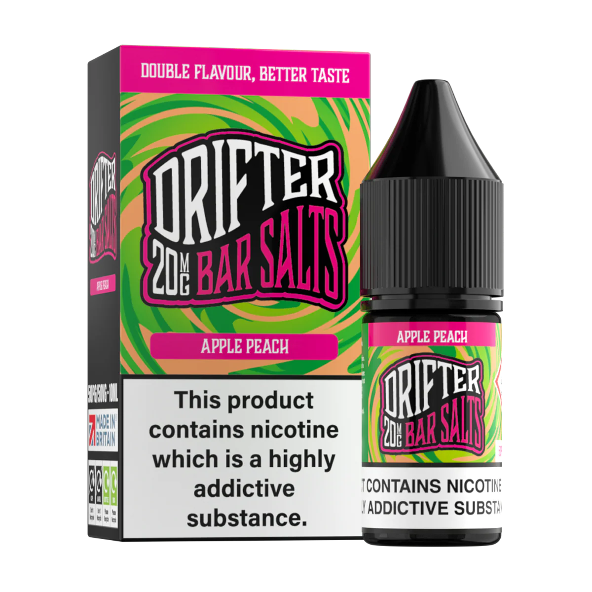 Apple Peach Nic Salt by Drifter Bar Salts 10ml - Image 2