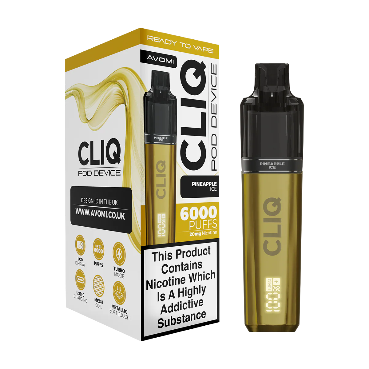 Avomi Cliq 6000 Puff Vape Kit - Image 5