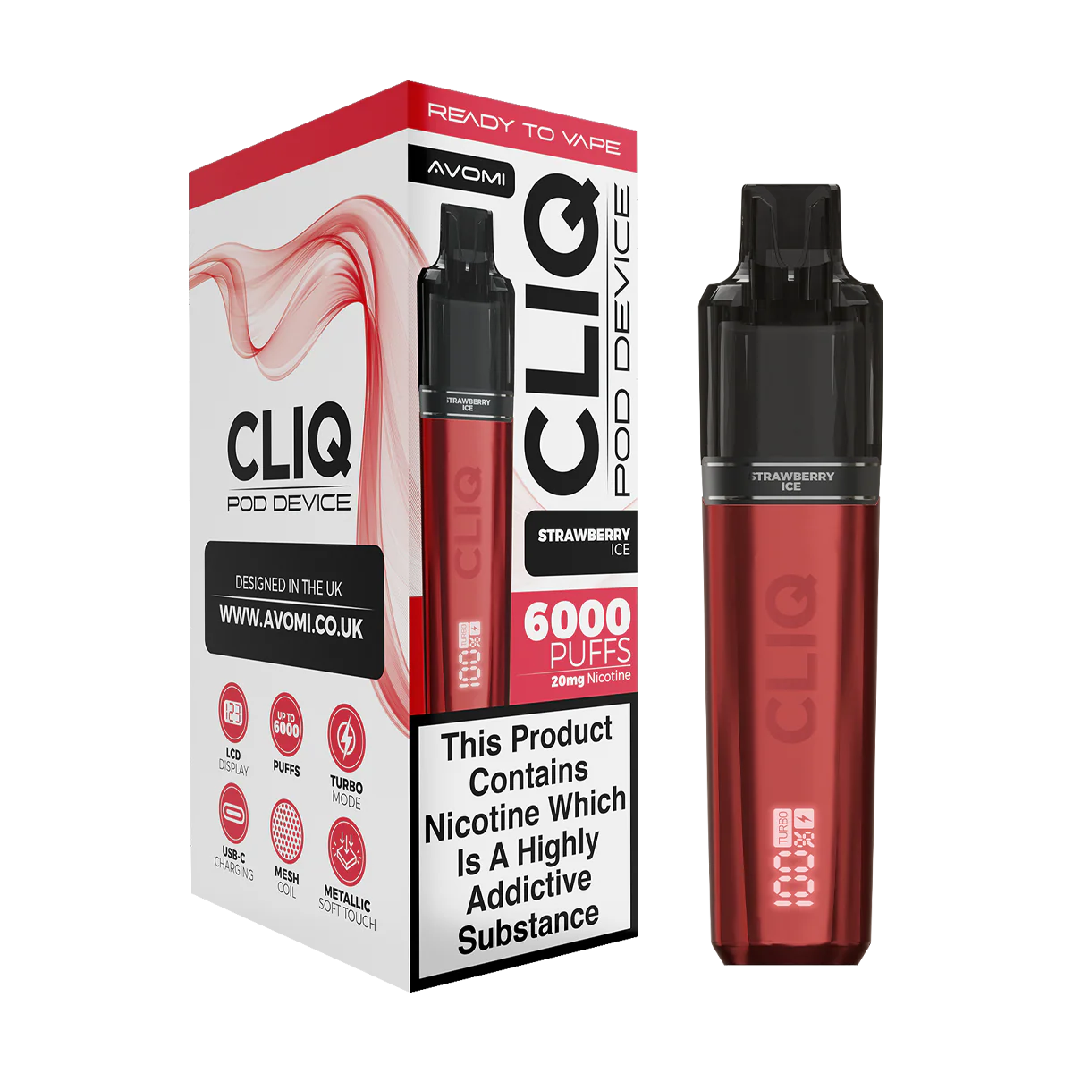 Avomi Cliq 6000 Puff Vape Kit - Image 8