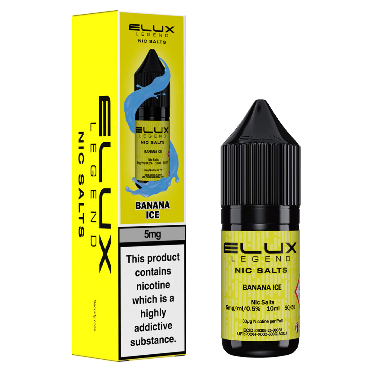 Banana Ice Nic Salt by Elux 10ml - Image 2