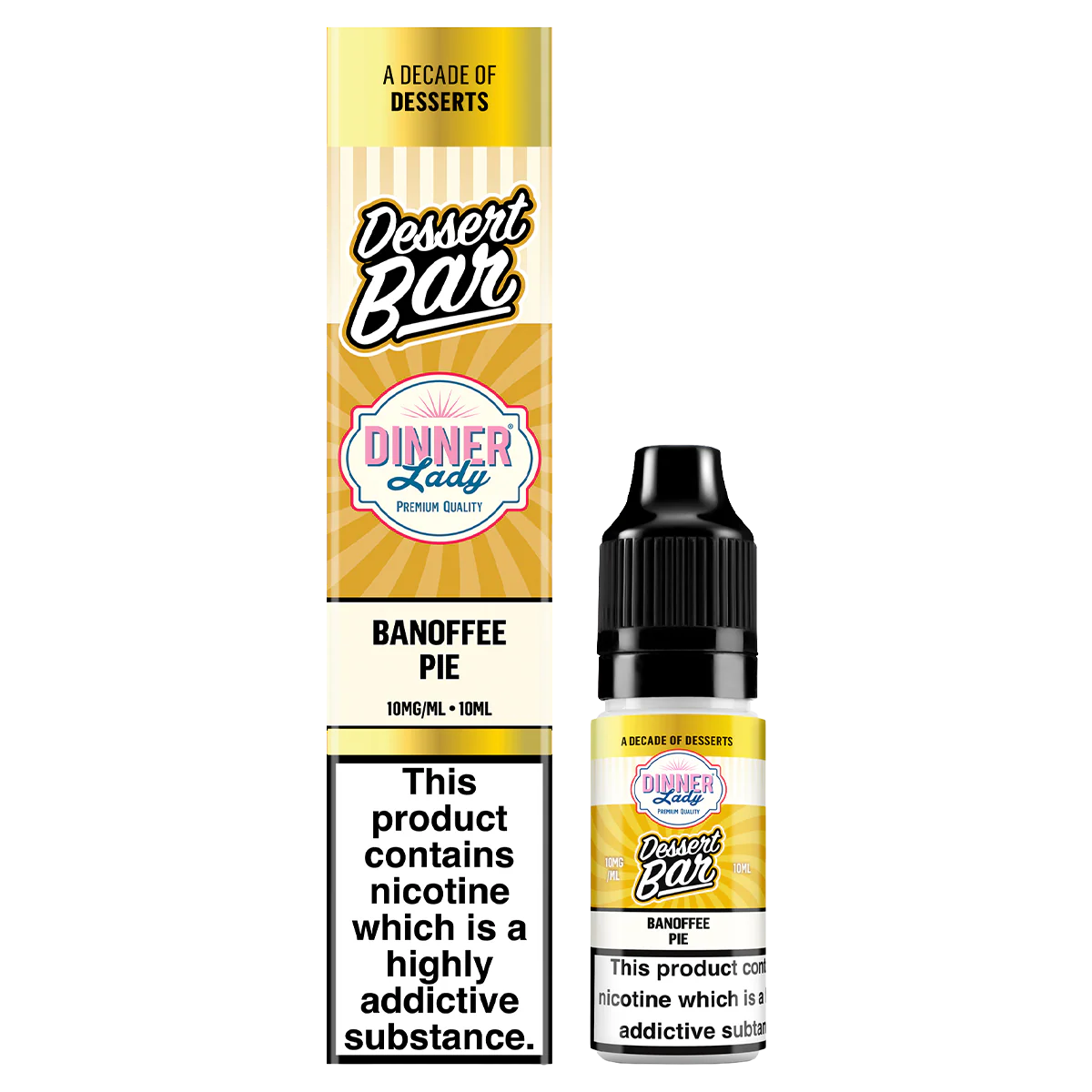 Banoffee Pie Nic Salt by Dinner Lady Dessert Bar Range