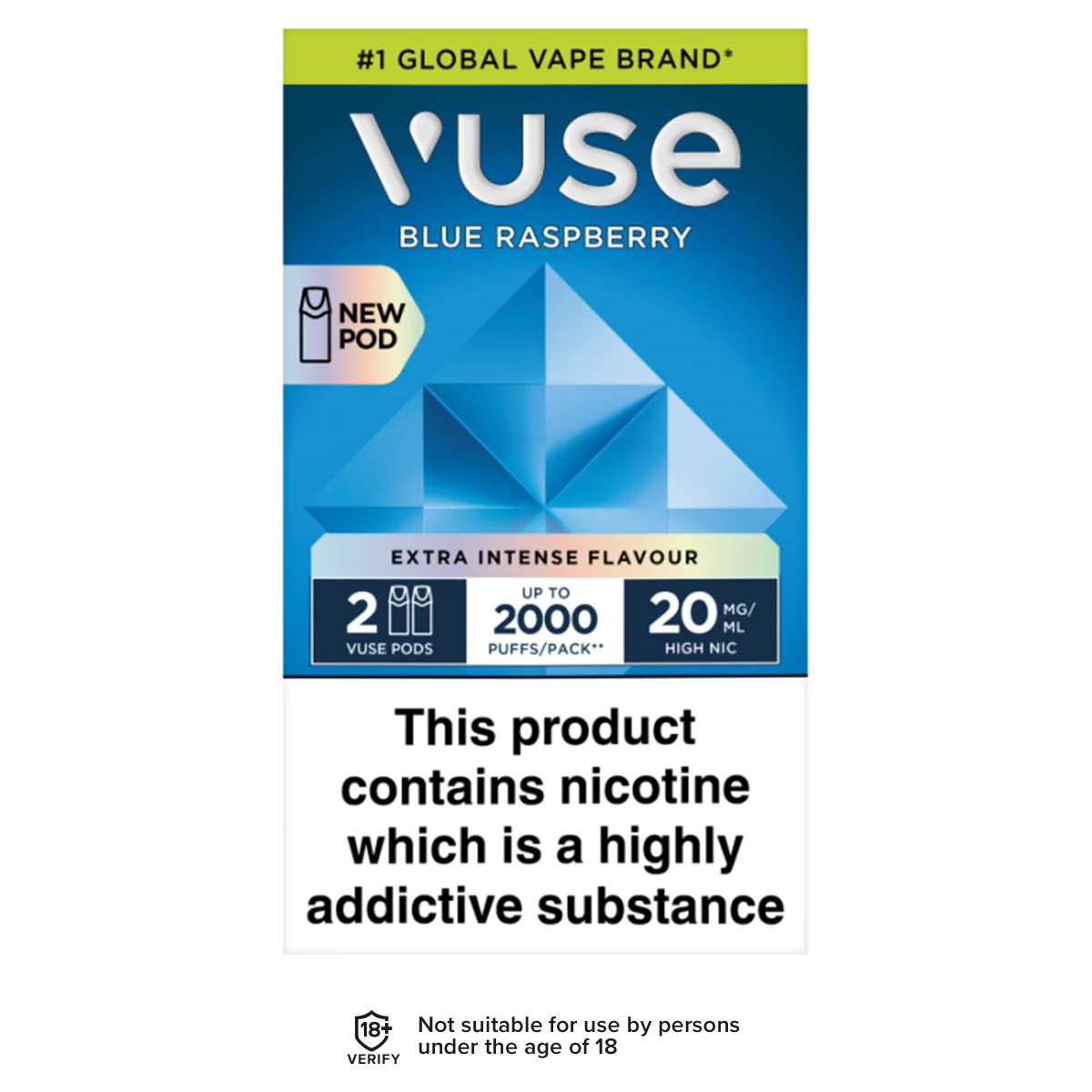Blue Raspberry Vuse Pro Pods - Image 2