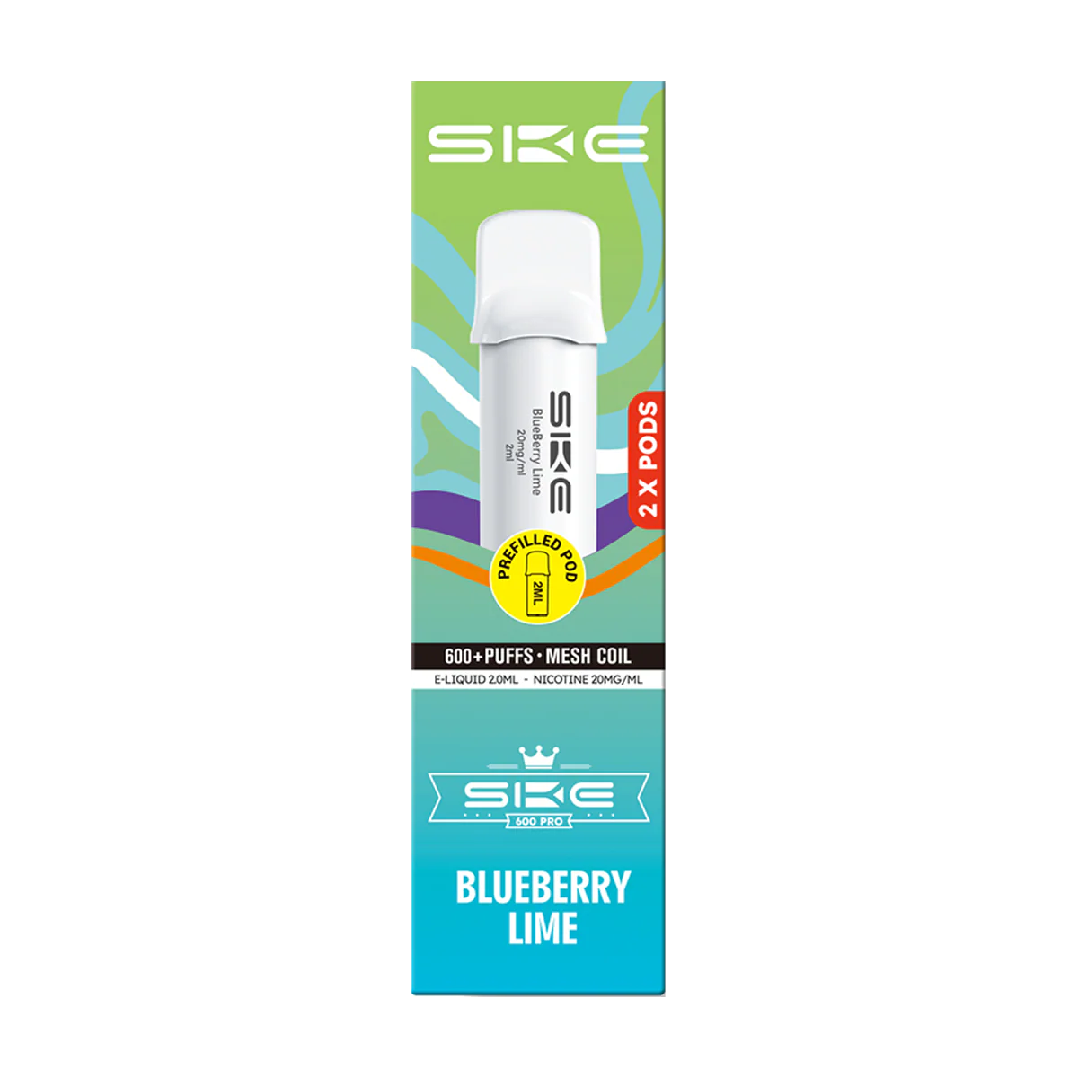 Blueberry Lime SKE 600 Pro Pods