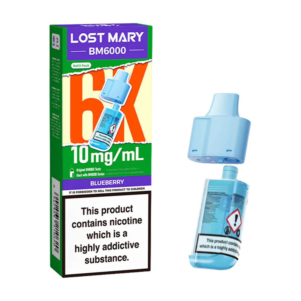 Blueberry Lost Mary BM6000 Refill Pack - Image 2