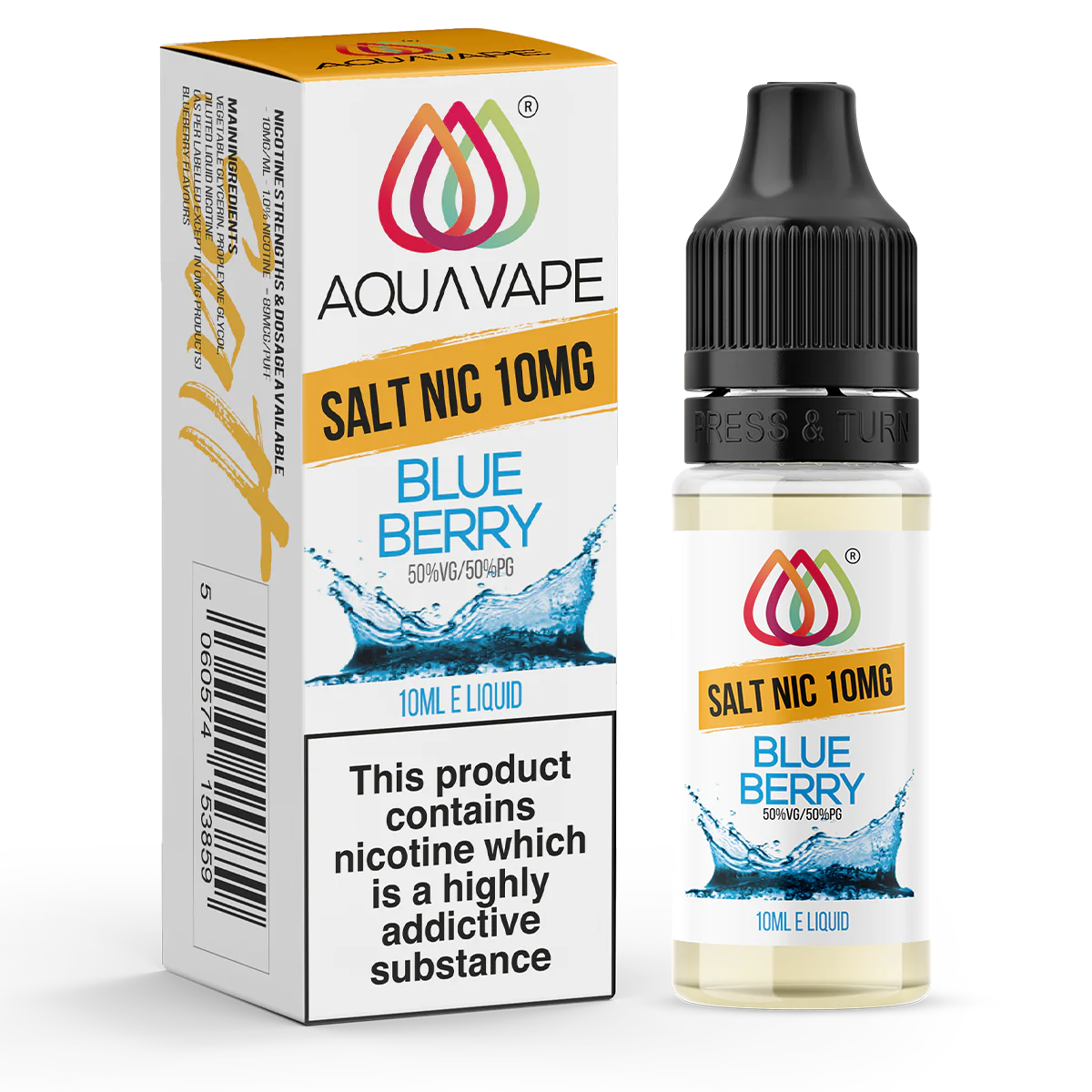 Blueberry Nic Salt by Aquavape 10ml - Image 2
