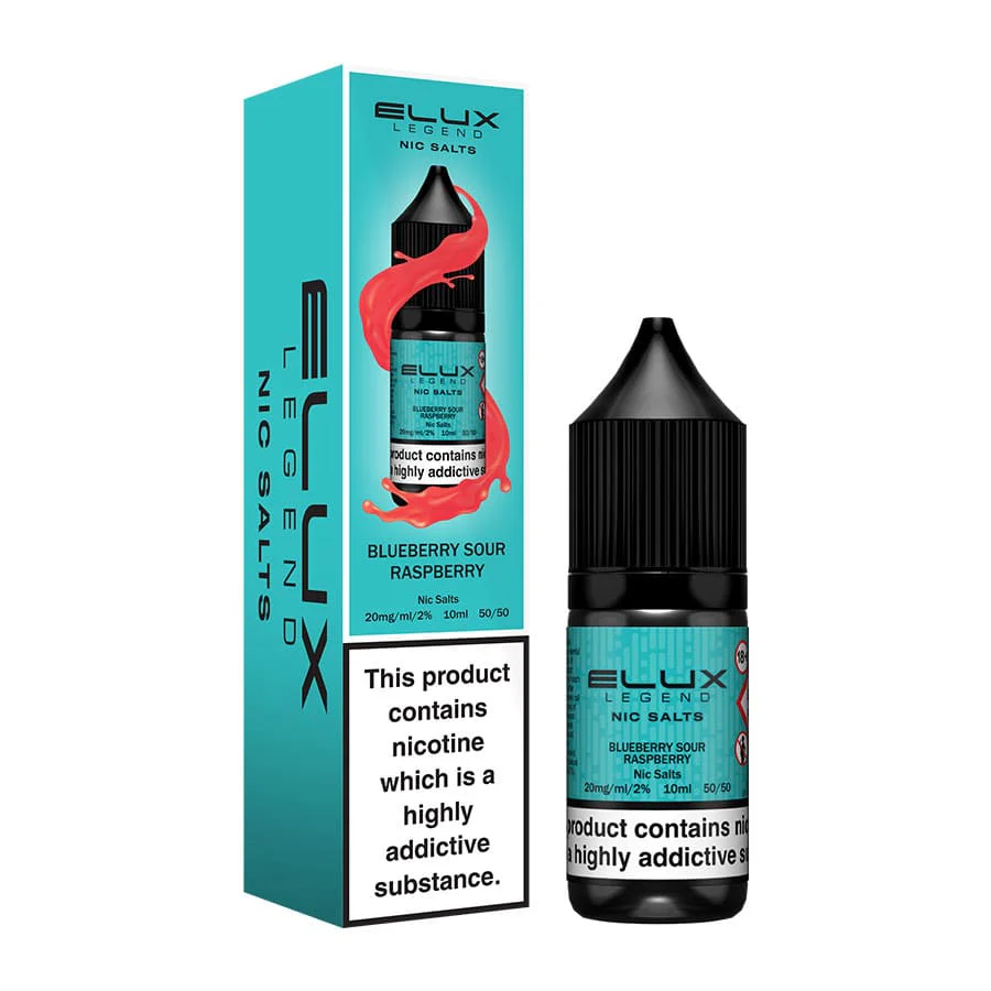 Blueberry Sour Raspberry Elux Legend Nic Salts by Eluxtech - Image 2