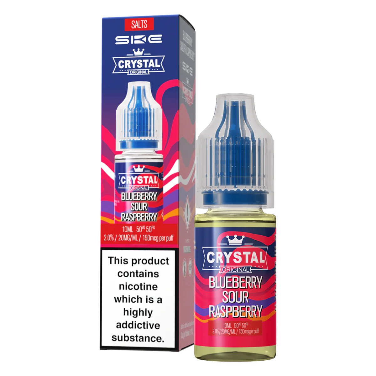 Blueberry Sour Raspberry Nic Salt by SKE Crystal 10ml - Image 2