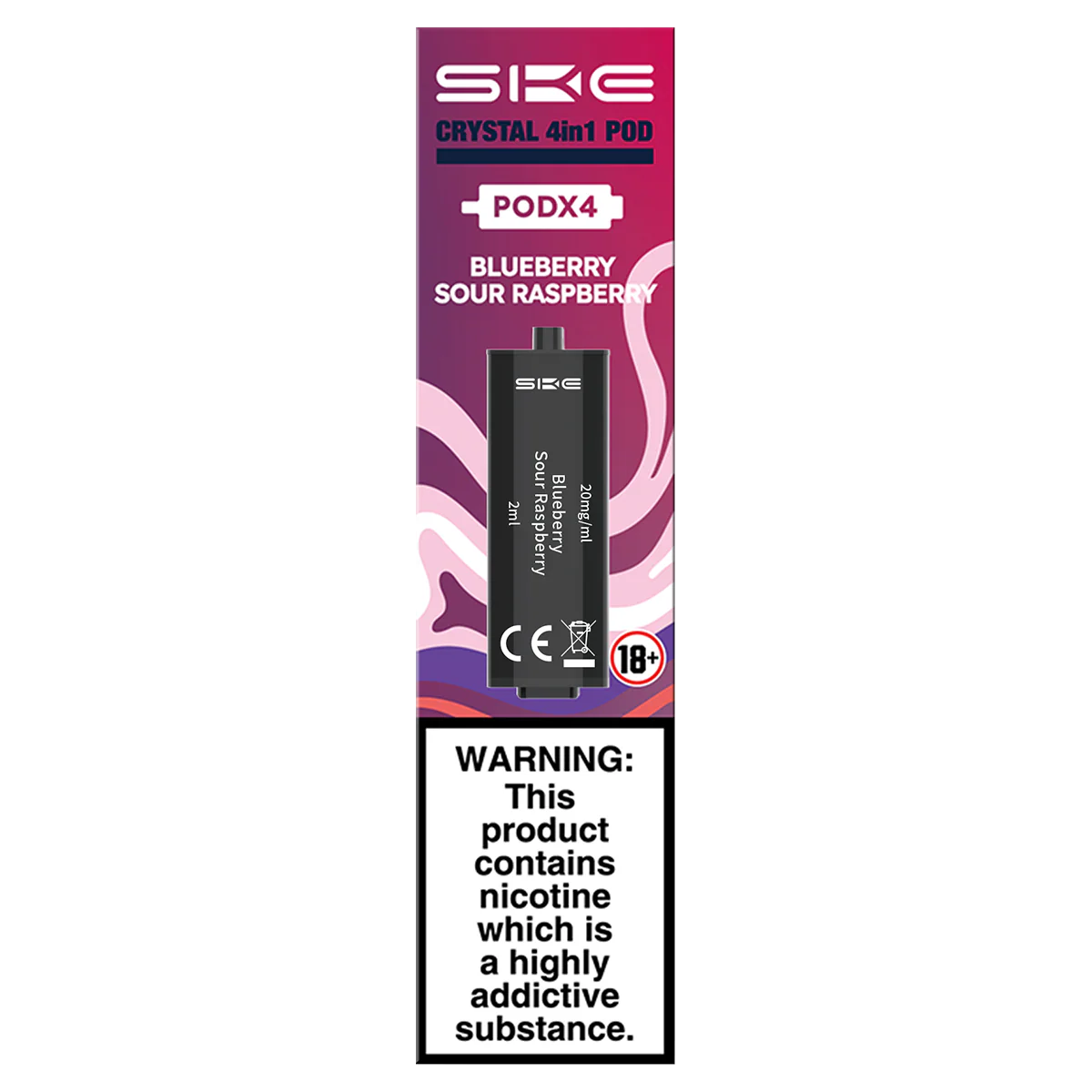 Blueberry Sour Raspberry SKE Crystal 4in1 Pods