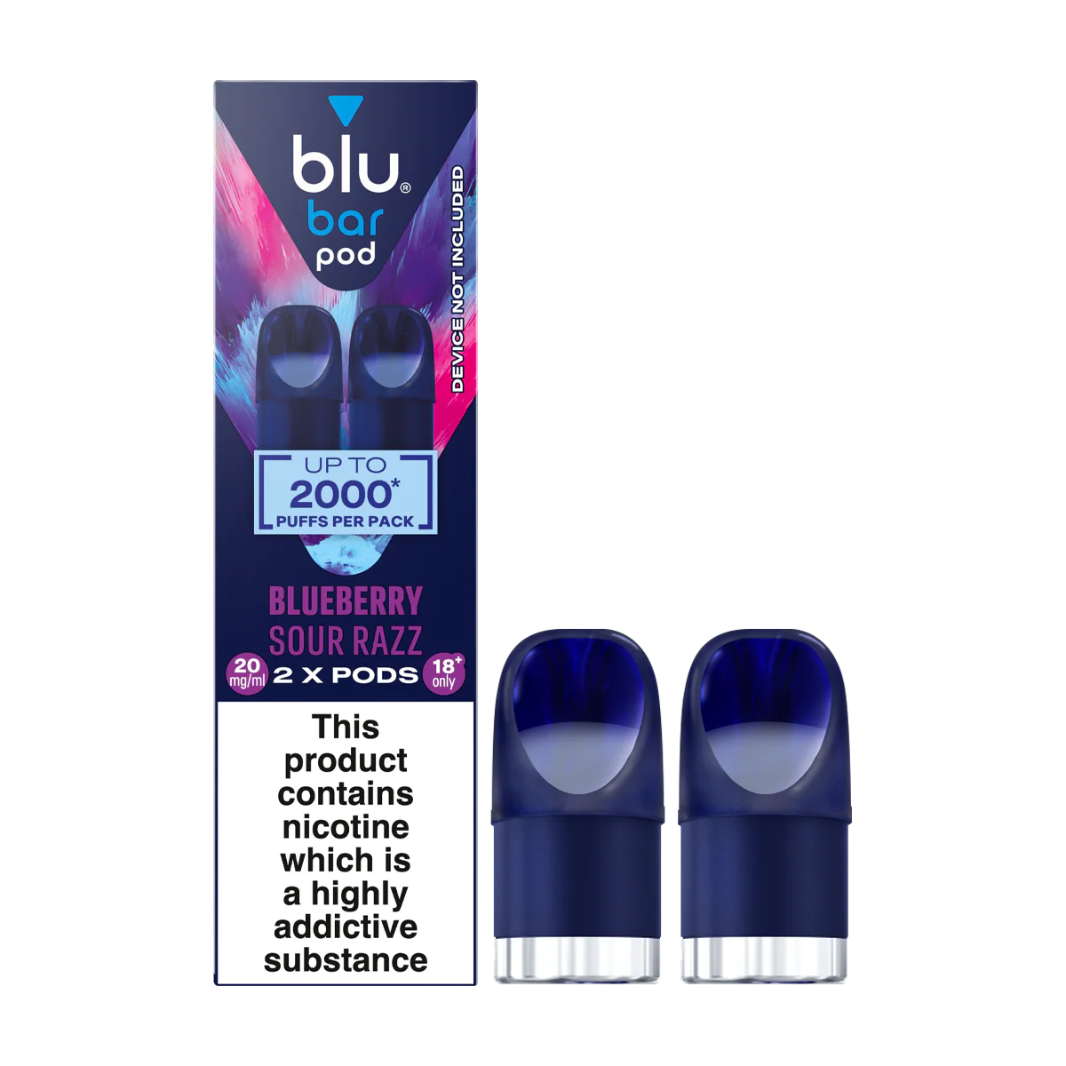 Blueberry Sour Razz Blu Bar Pods