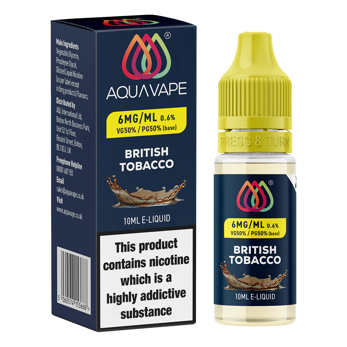 British Tobacco by Aquavape - 10ml - Image 3