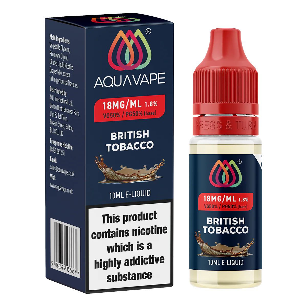 British Tobacco by Aquavape - 10ml - Image 5