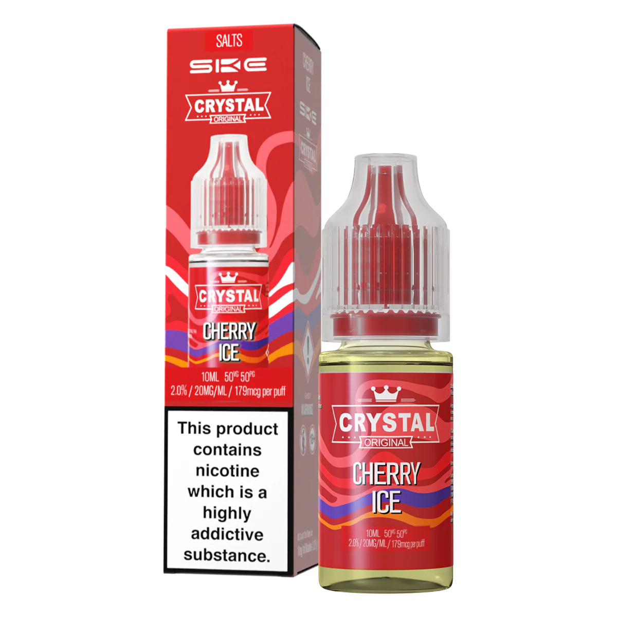 Cherry Ice Nic Salt by SKE Crystal 10ml - Image 2