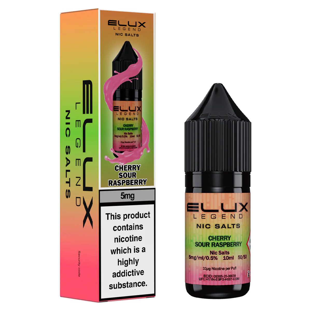Cherry Sour Raspberry Nic Salt by Elux 10ml - Image 2