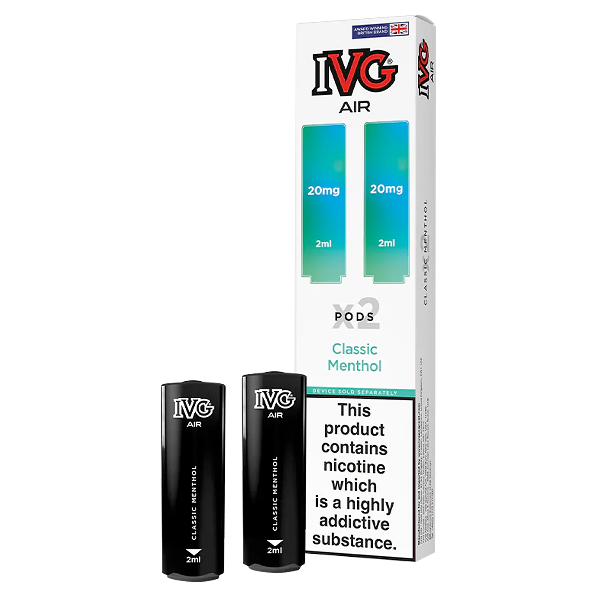Classic Menthol IVG Air Replacement Pods