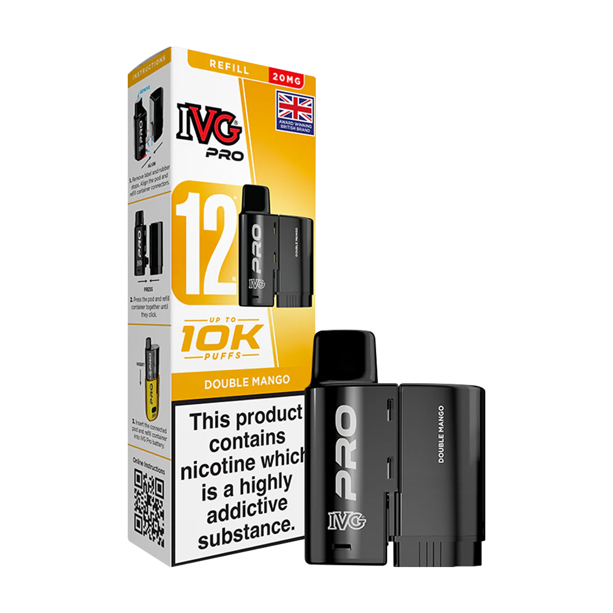 Double Mango IVG Pro 12 Refill Pack