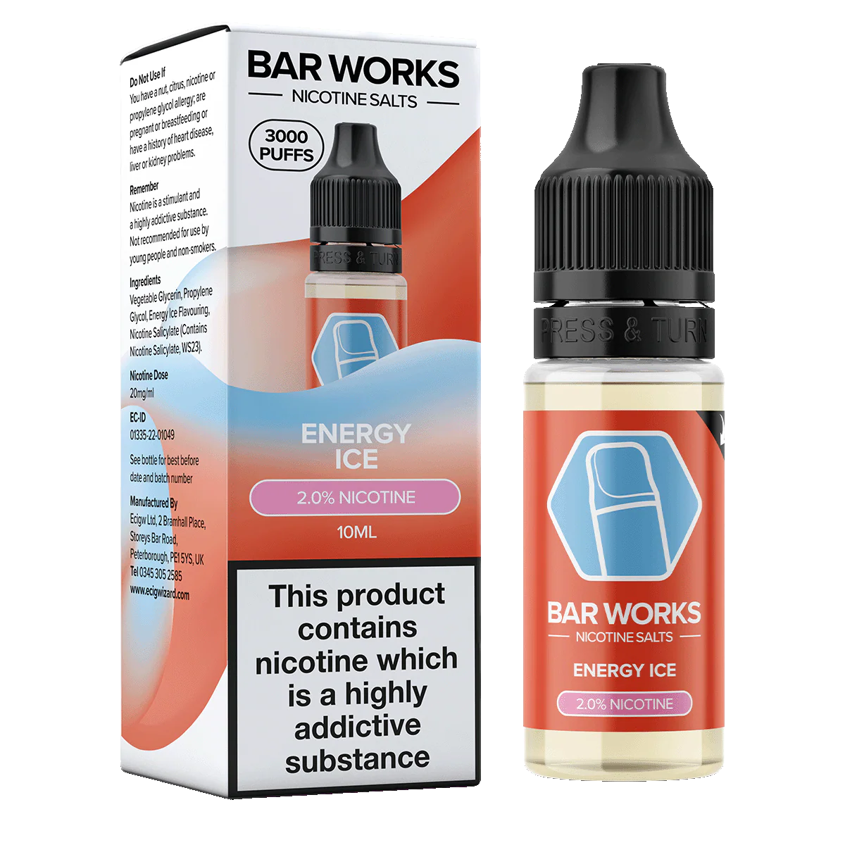 Energy Ice Nic Salt by Bar Works - 10ml - Image 3