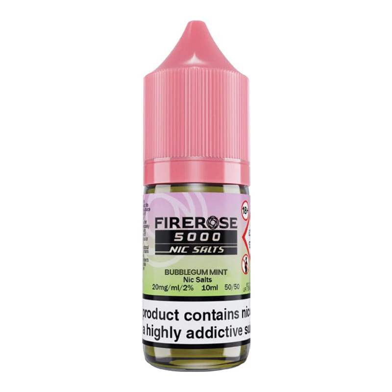 Firerose 5000 Bubblegum Mint Nic Salt E-Liquid by Eluxtech - Image 2