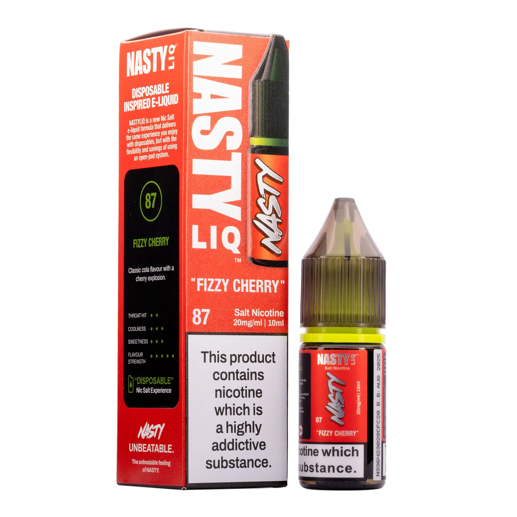 Fizzy Cherry Nic Salt E-Liquid by Nastyliq
