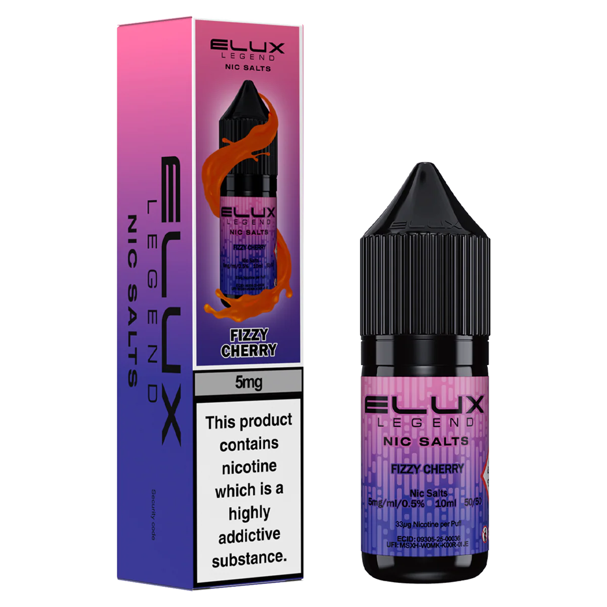 Fizzy Cherry Nic Salt by Elux 10ml - Image 2