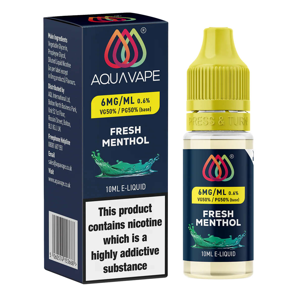 Fresh Menthol by Aquavape - 10ml - Image 5