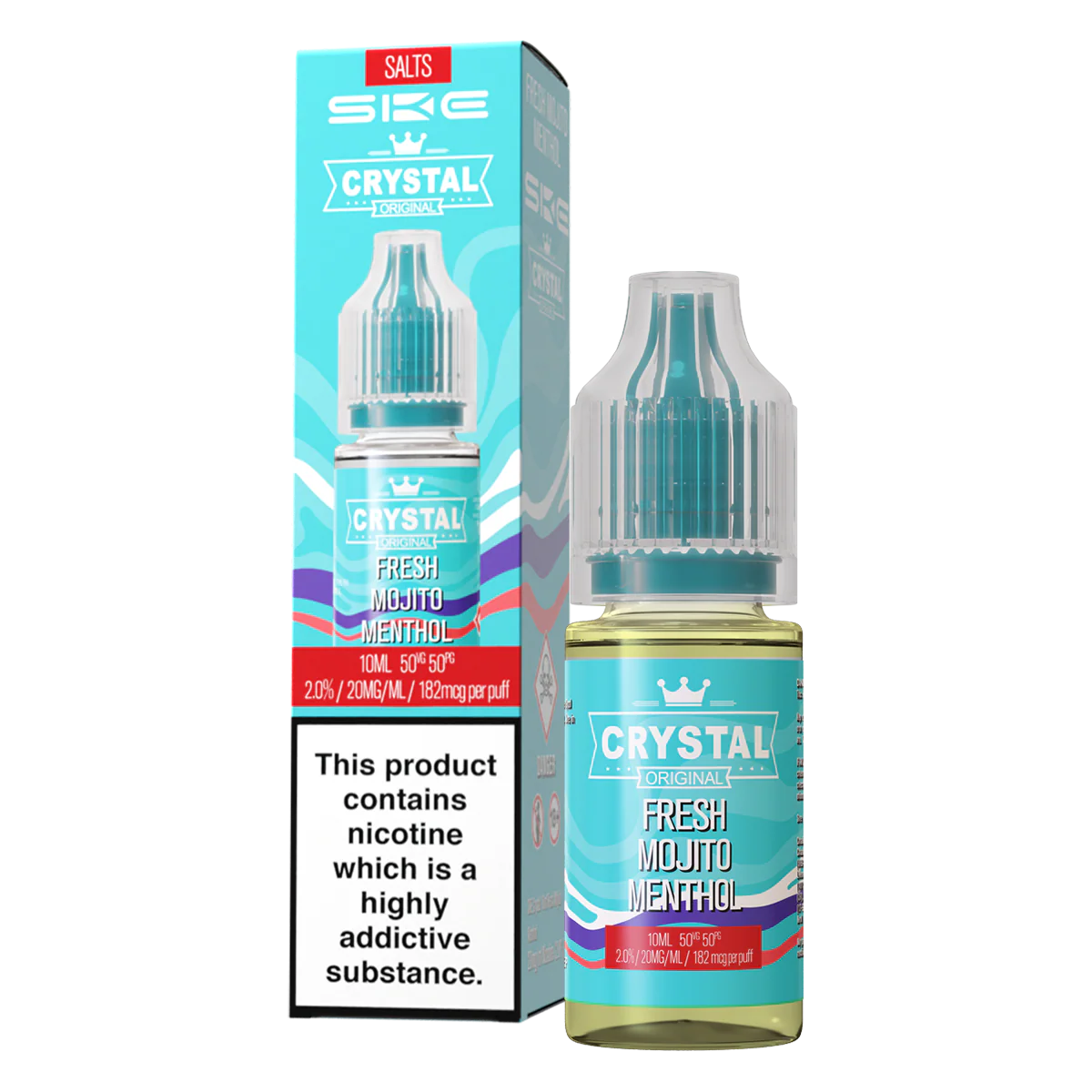 Fresh Mojito Menthol Nic Salt by SKE Crystal 10ml - Image 2