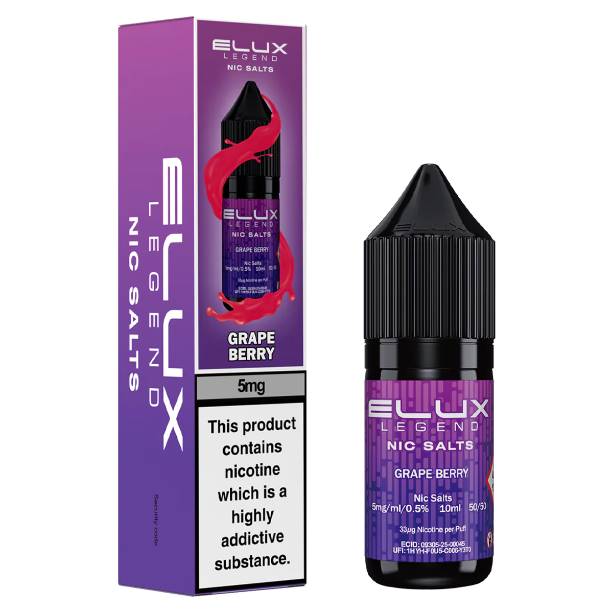 Grape Berry Nic Salt by Elux 10ml - Image 2