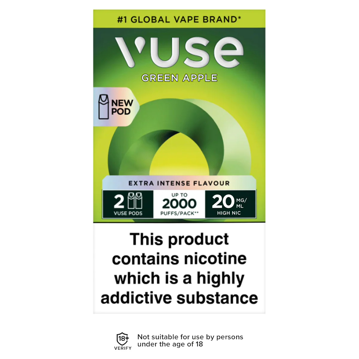 Green Apple Vuse Pro Pods - Image 2