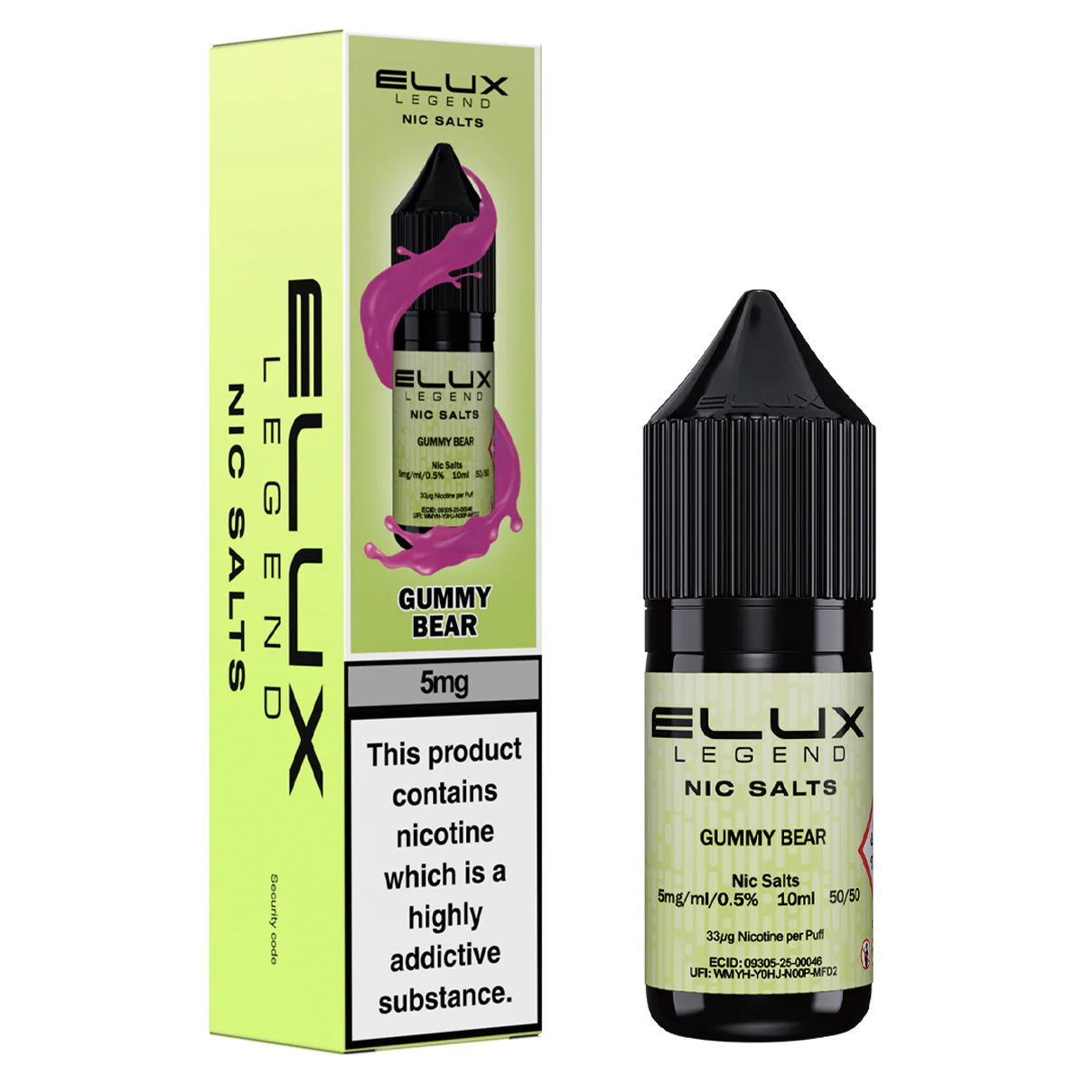 Gummy Bear Nic Salt by Elux 10ml - Image 2