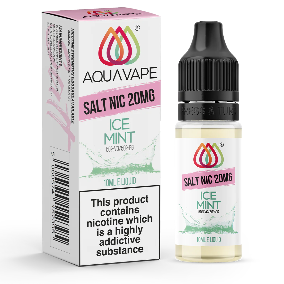 Ice Mint Nic Salt by Aquavape 10ml - Image 2