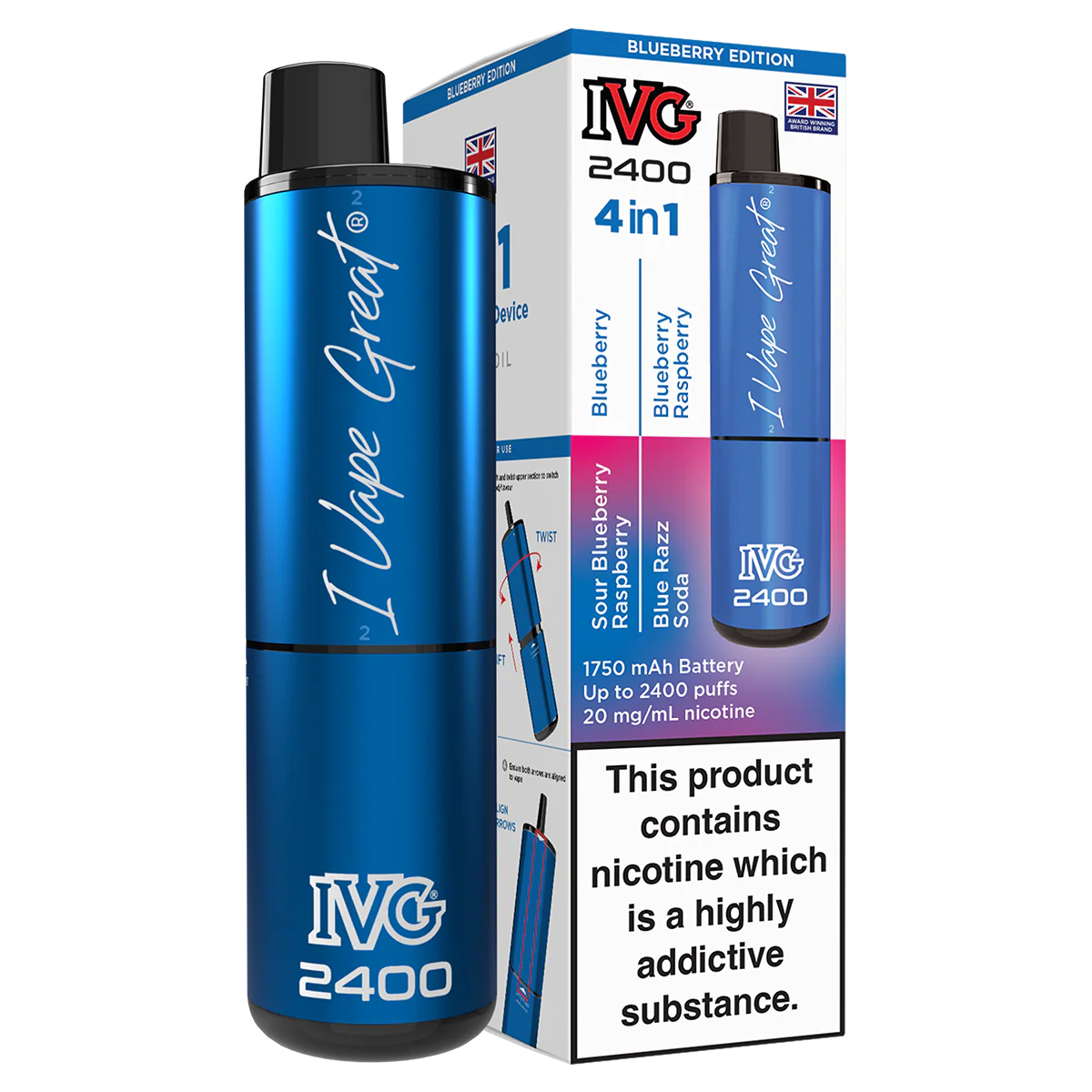 IVG 2400 Rechargeable Vape Kit - Image 12