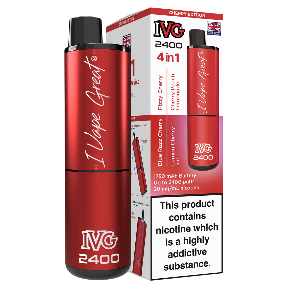 IVG 2400 Rechargeable Vape Kit - Image 14
