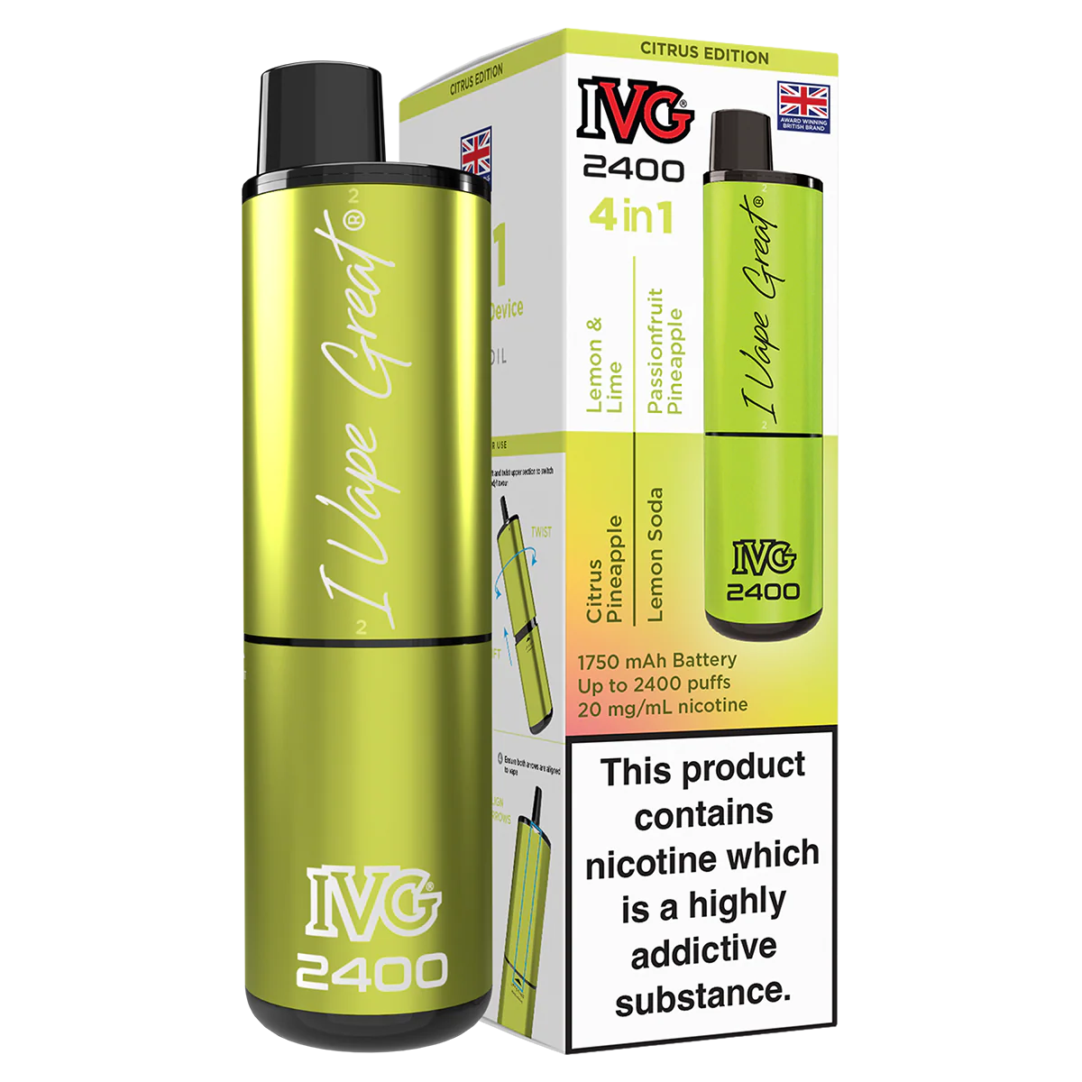 IVG 2400 Rechargeable Vape Kit - Image 15