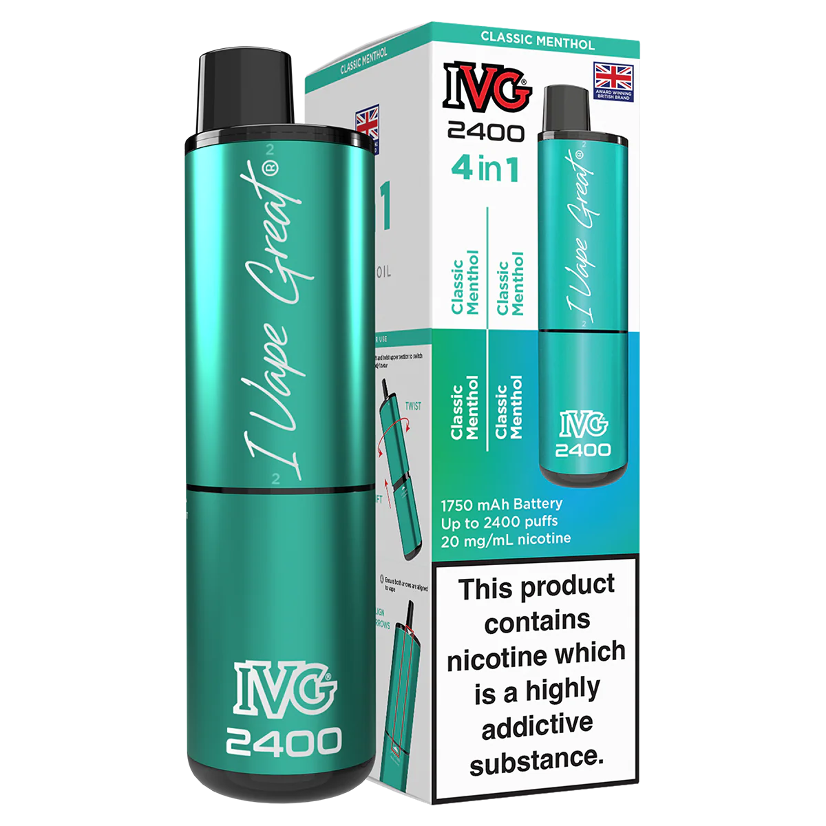 IVG 2400 Rechargeable Vape Kit - Image 16