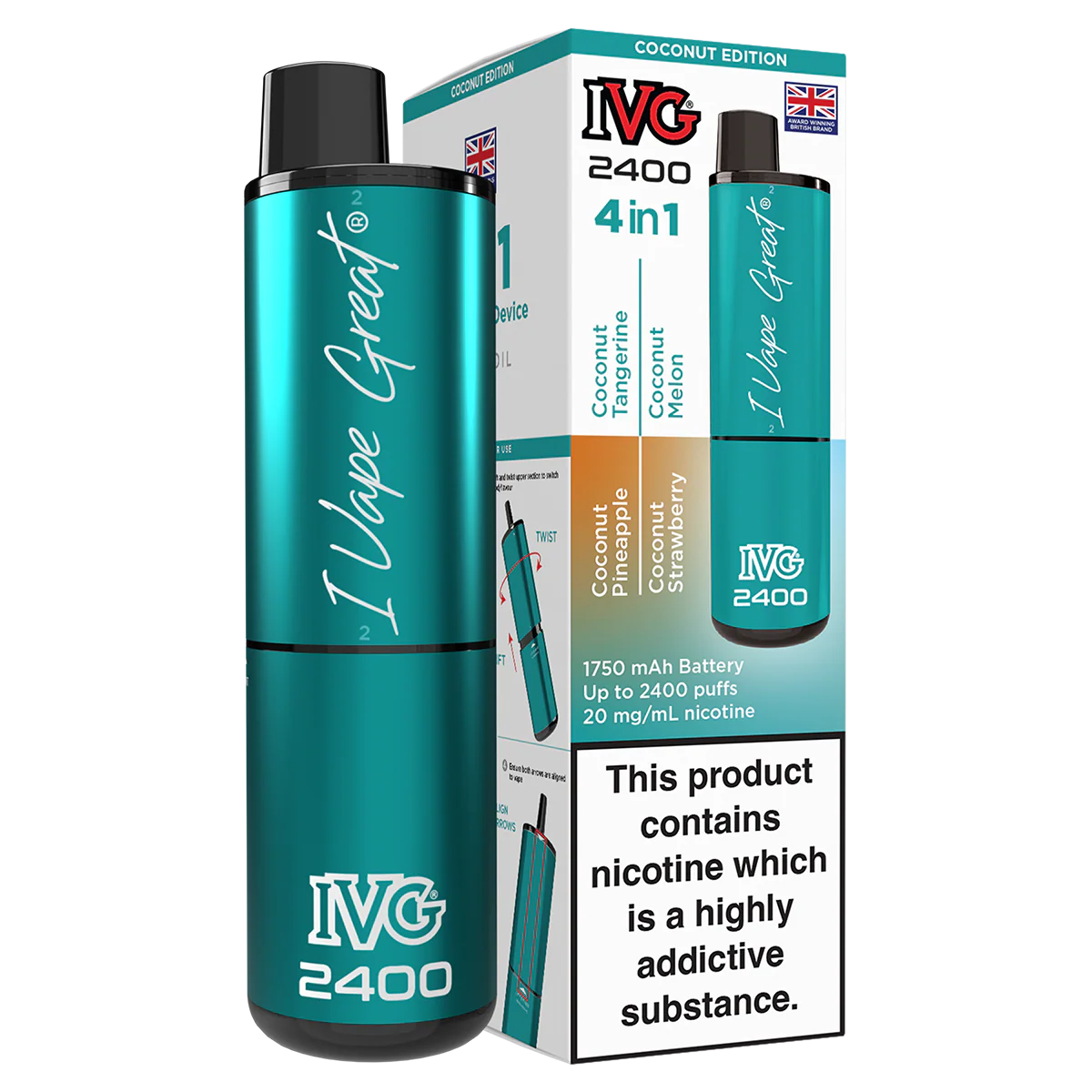 IVG 2400 Rechargeable Vape Kit - Image 17