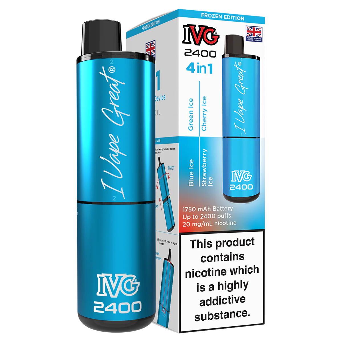 IVG 2400 Rechargeable Vape Kit - Image 22