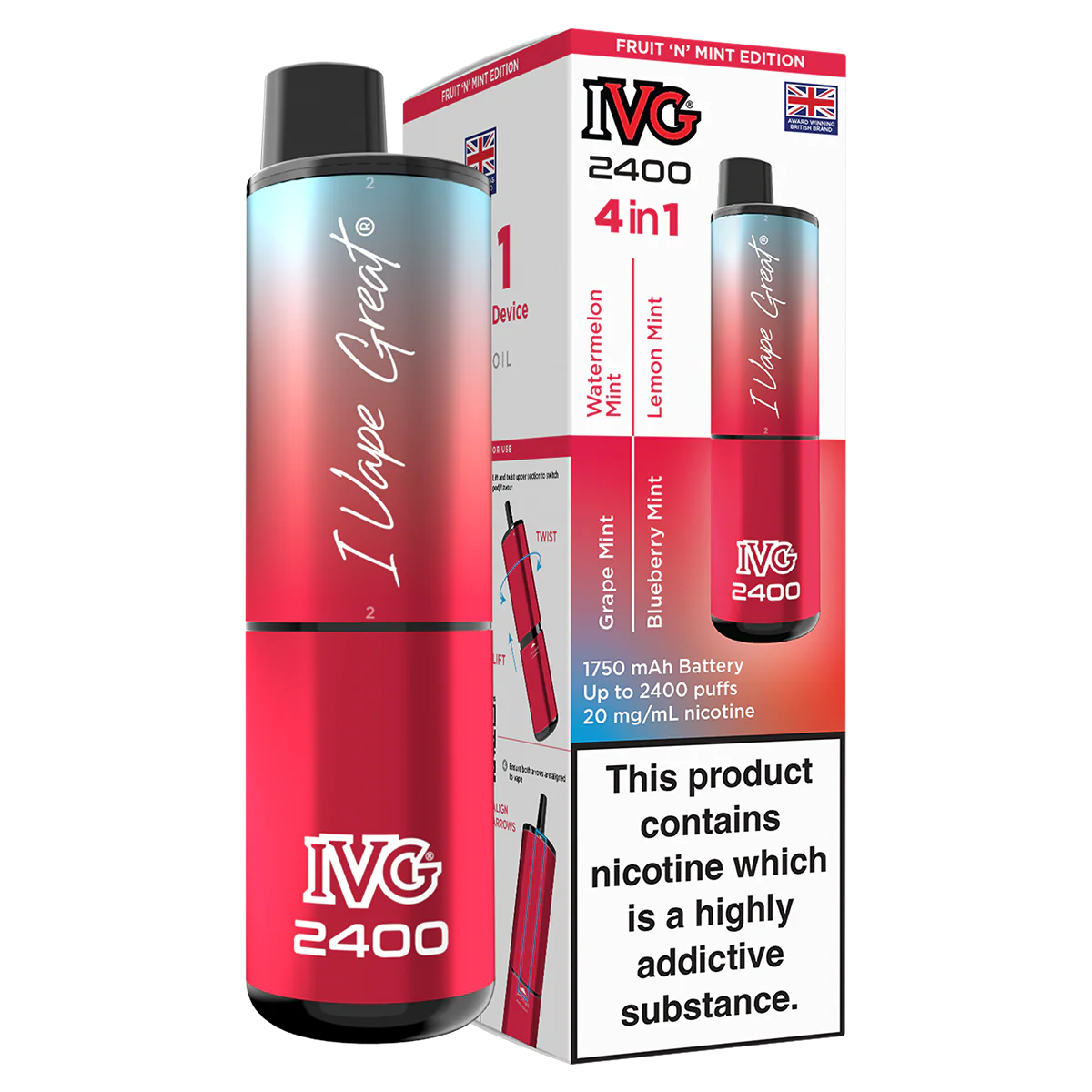 IVG 2400 Rechargeable Vape Kit - Image 23