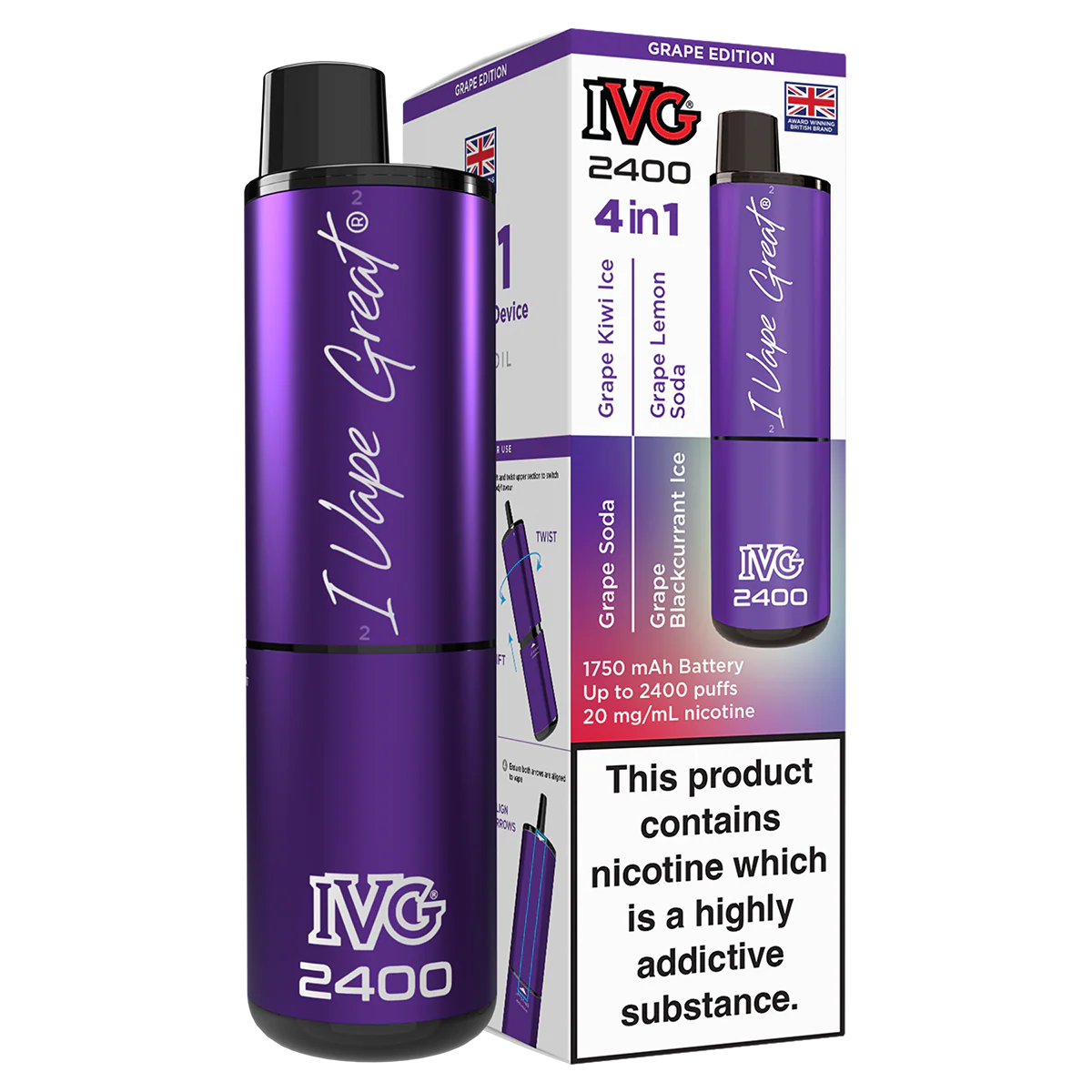 IVG 2400 Rechargeable Vape Kit - Image 24
