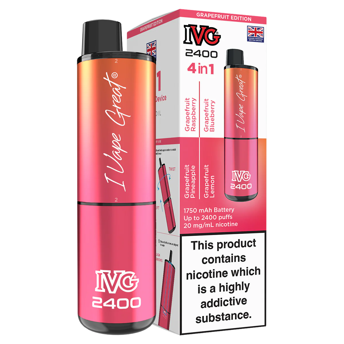 IVG 2400 Rechargeable Vape Kit - Image 25
