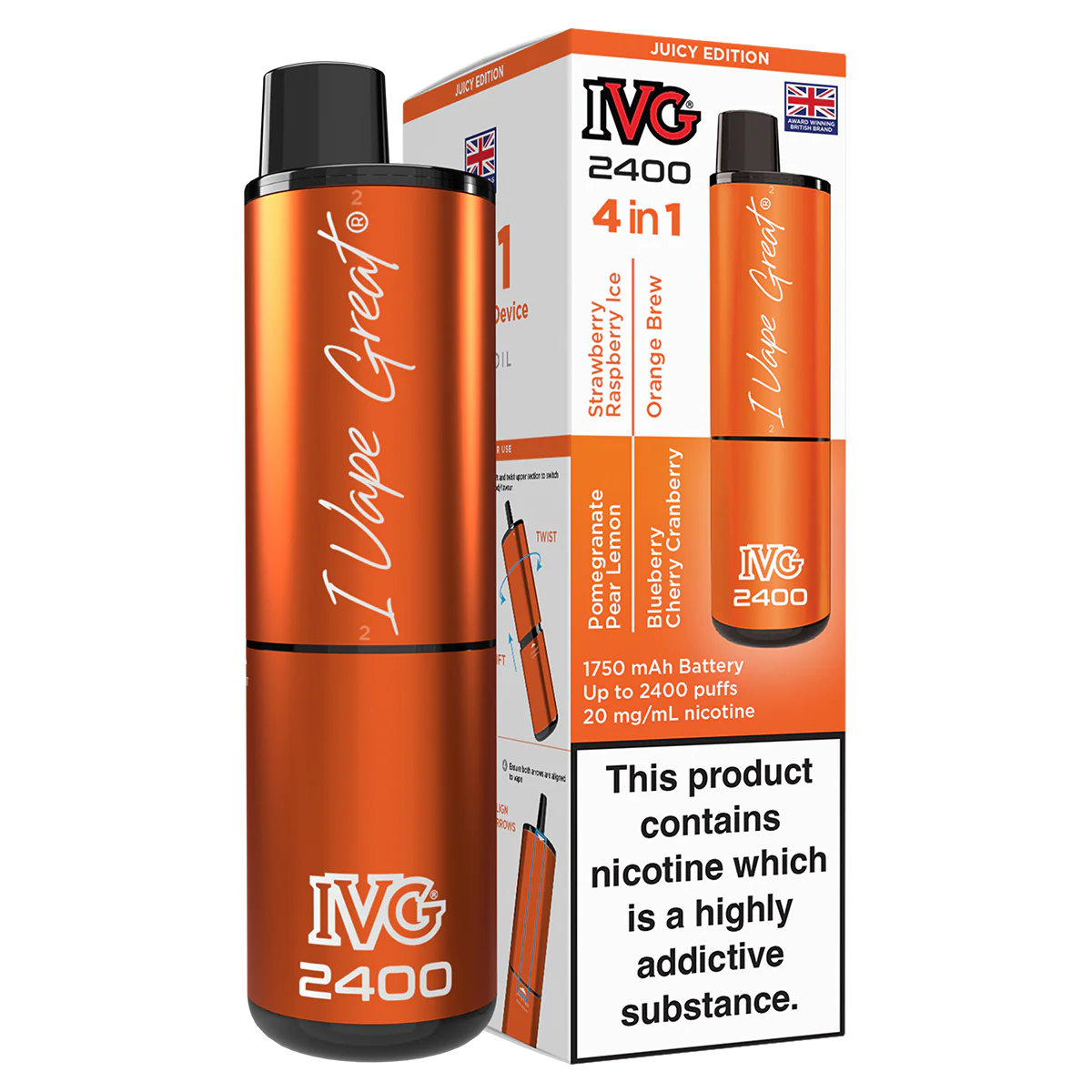 IVG 2400 Rechargeable Vape Kit - Image 27