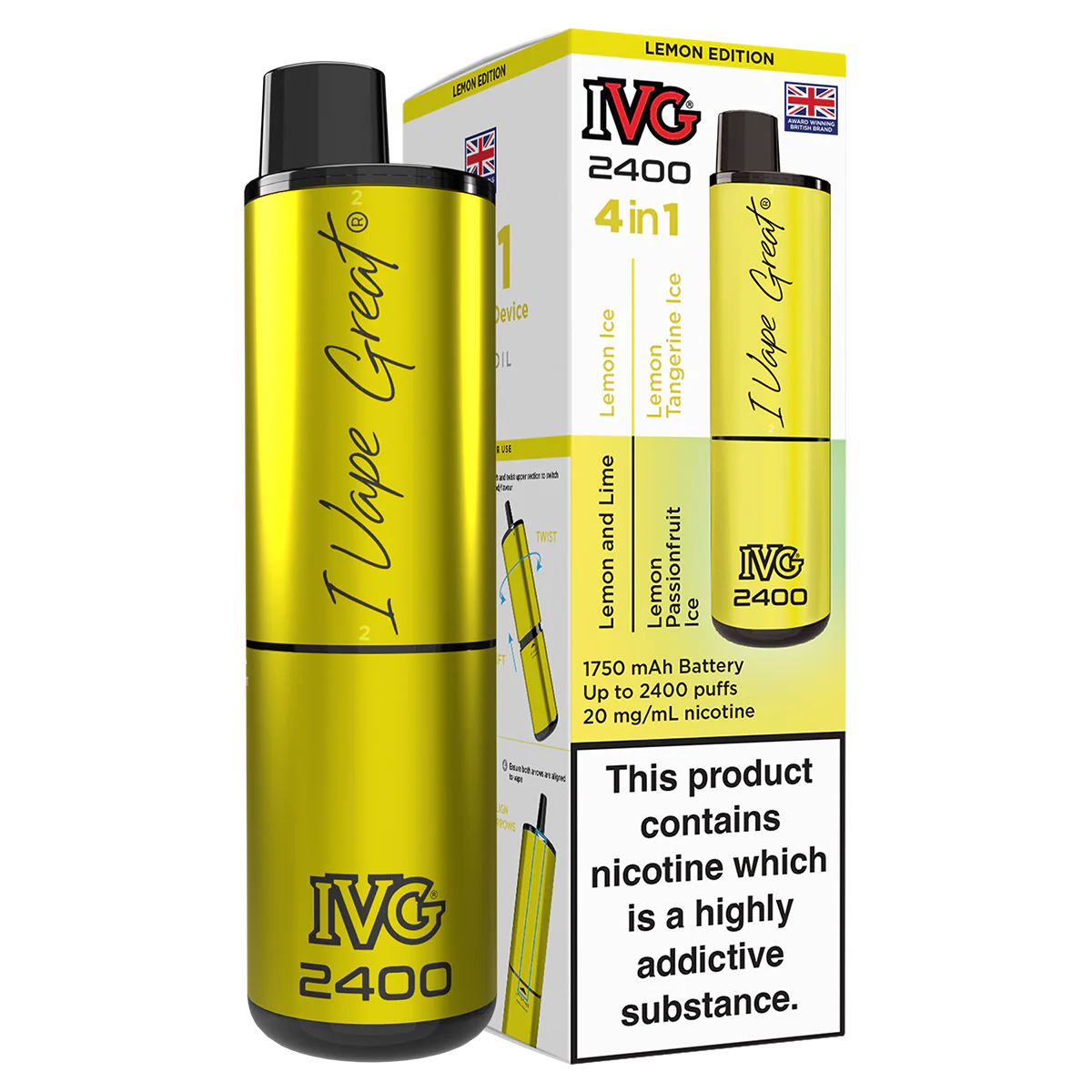 IVG 2400 Rechargeable Vape Kit - Image 29