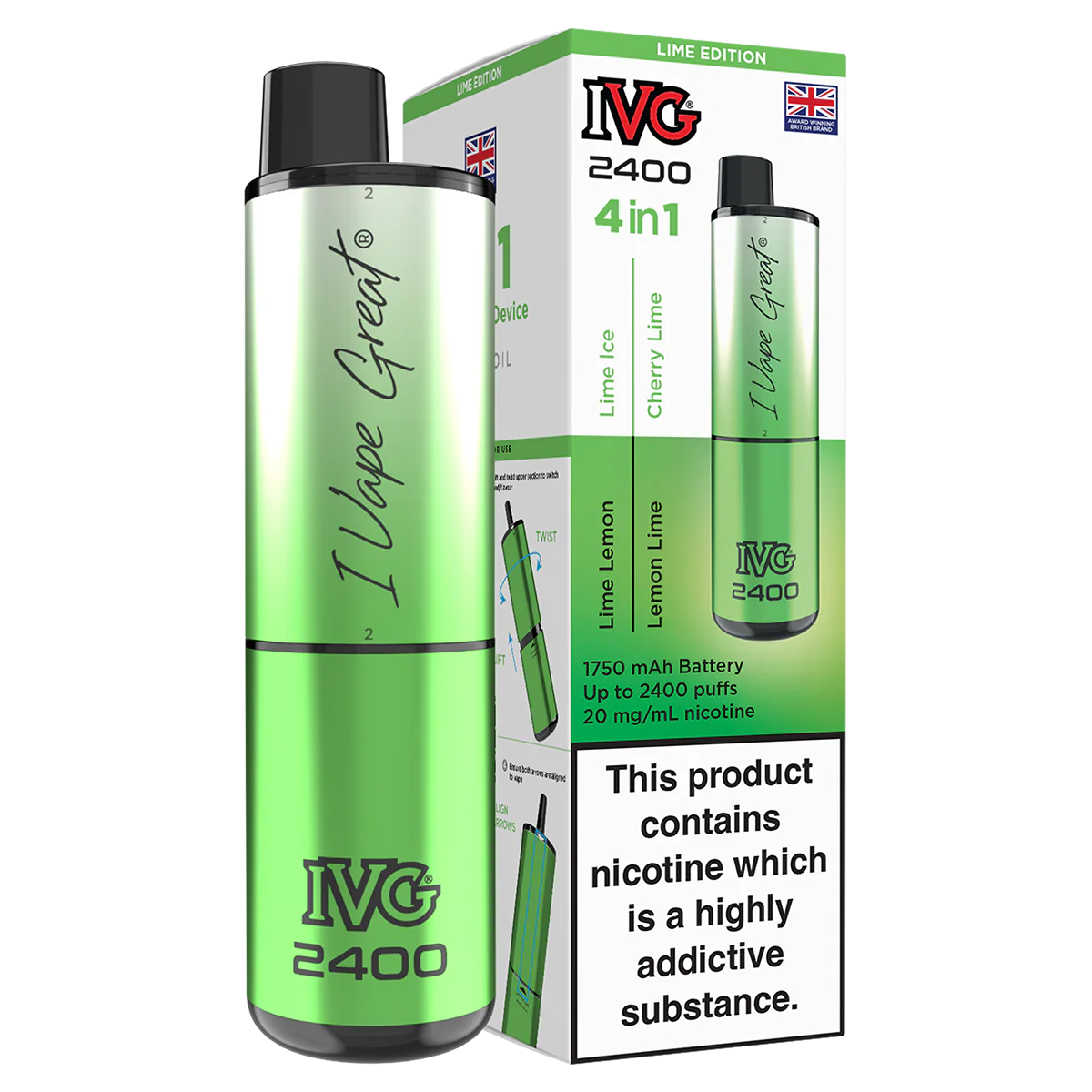 IVG 2400 Rechargeable Vape Kit - Image 3