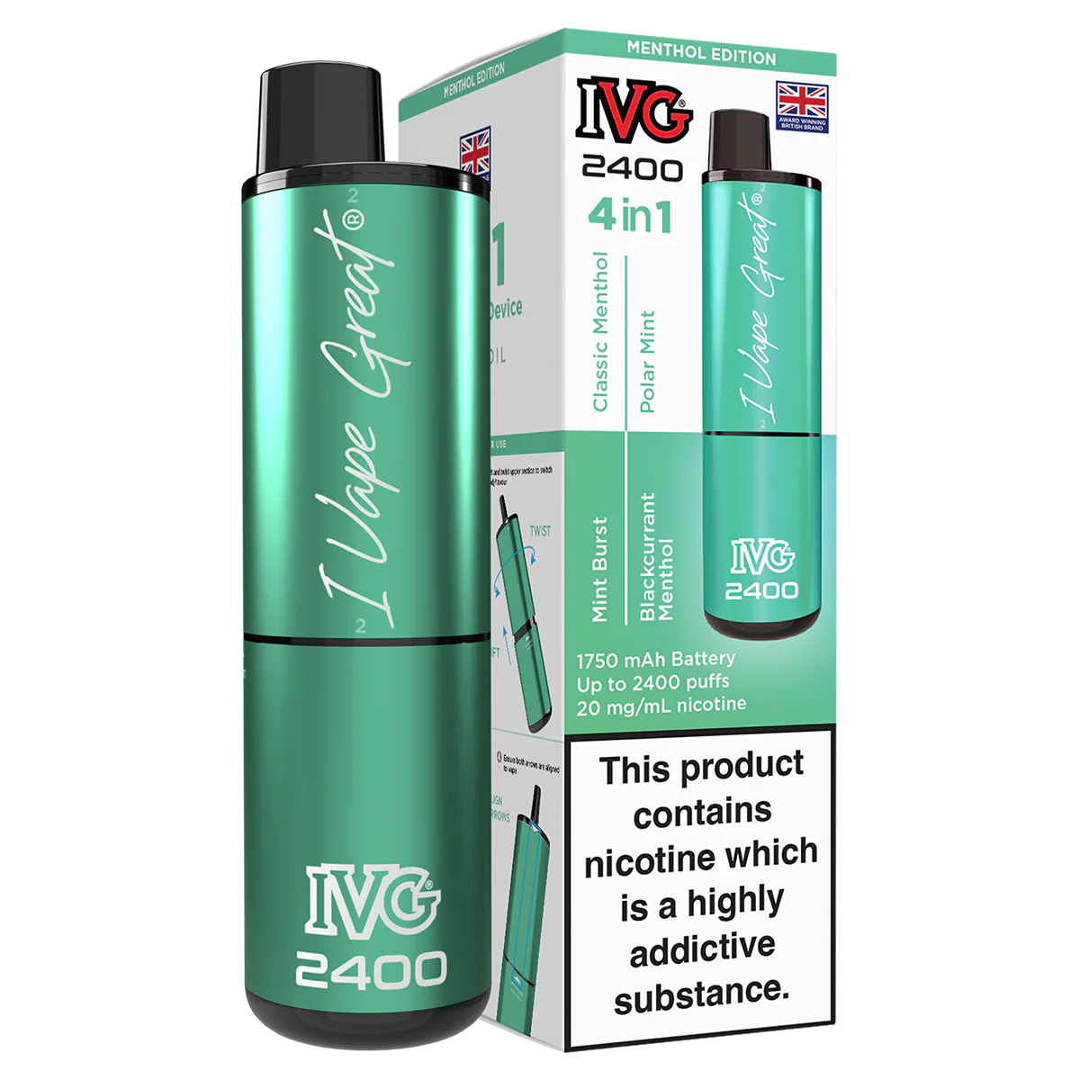 IVG 2400 Rechargeable Vape Kit - Image 33