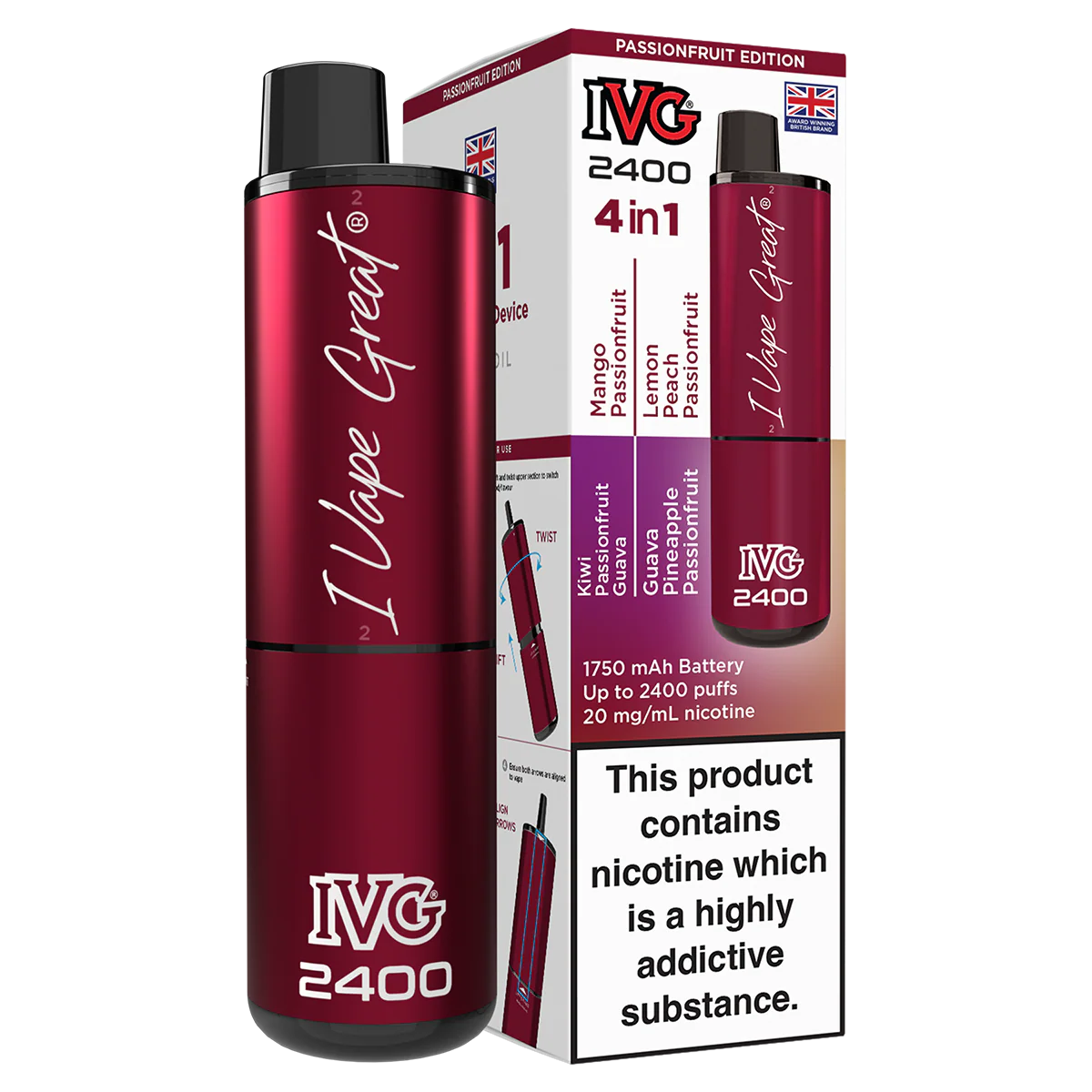 IVG 2400 Rechargeable Vape Kit - Image 34