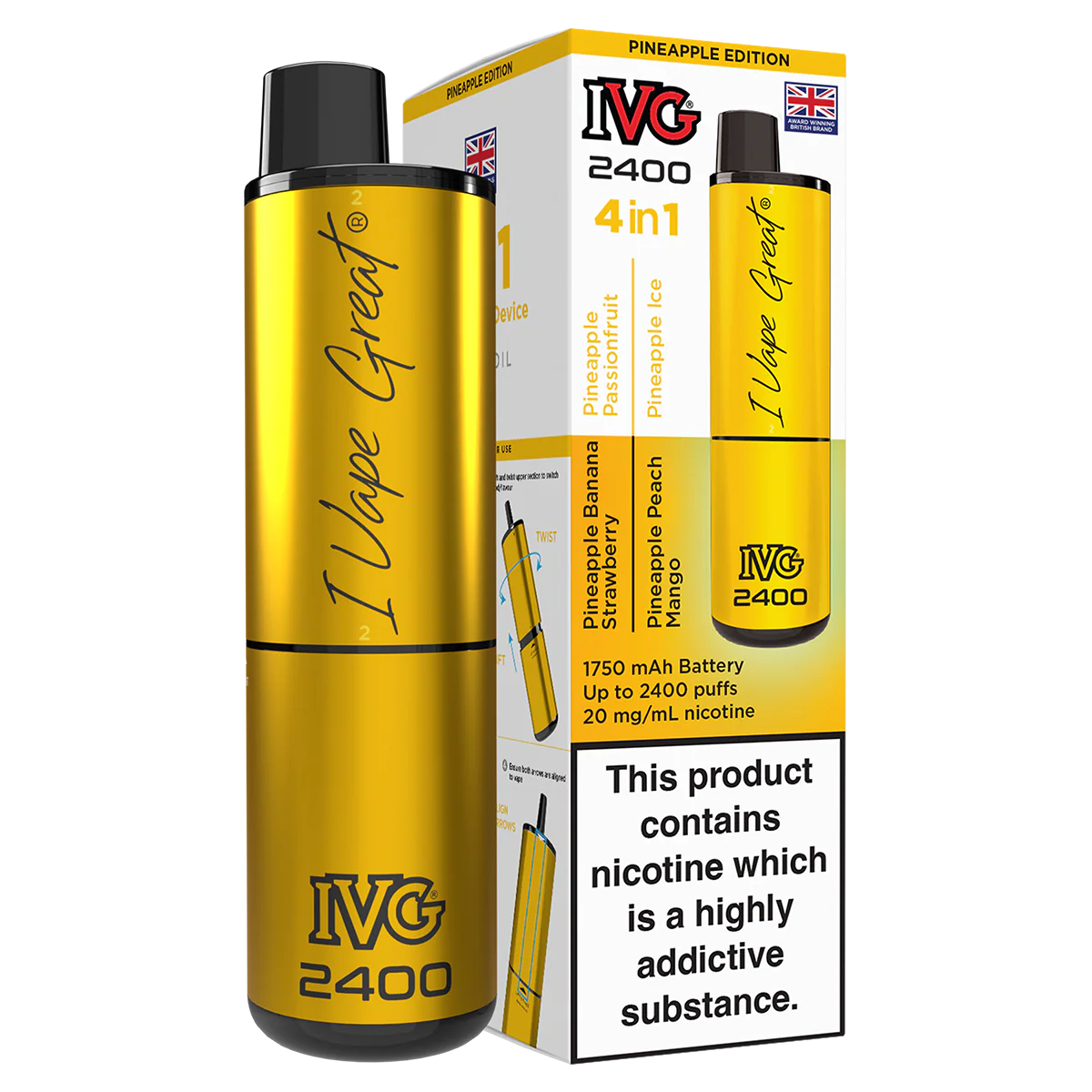 IVG 2400 Rechargeable Vape Kit - Image 36
