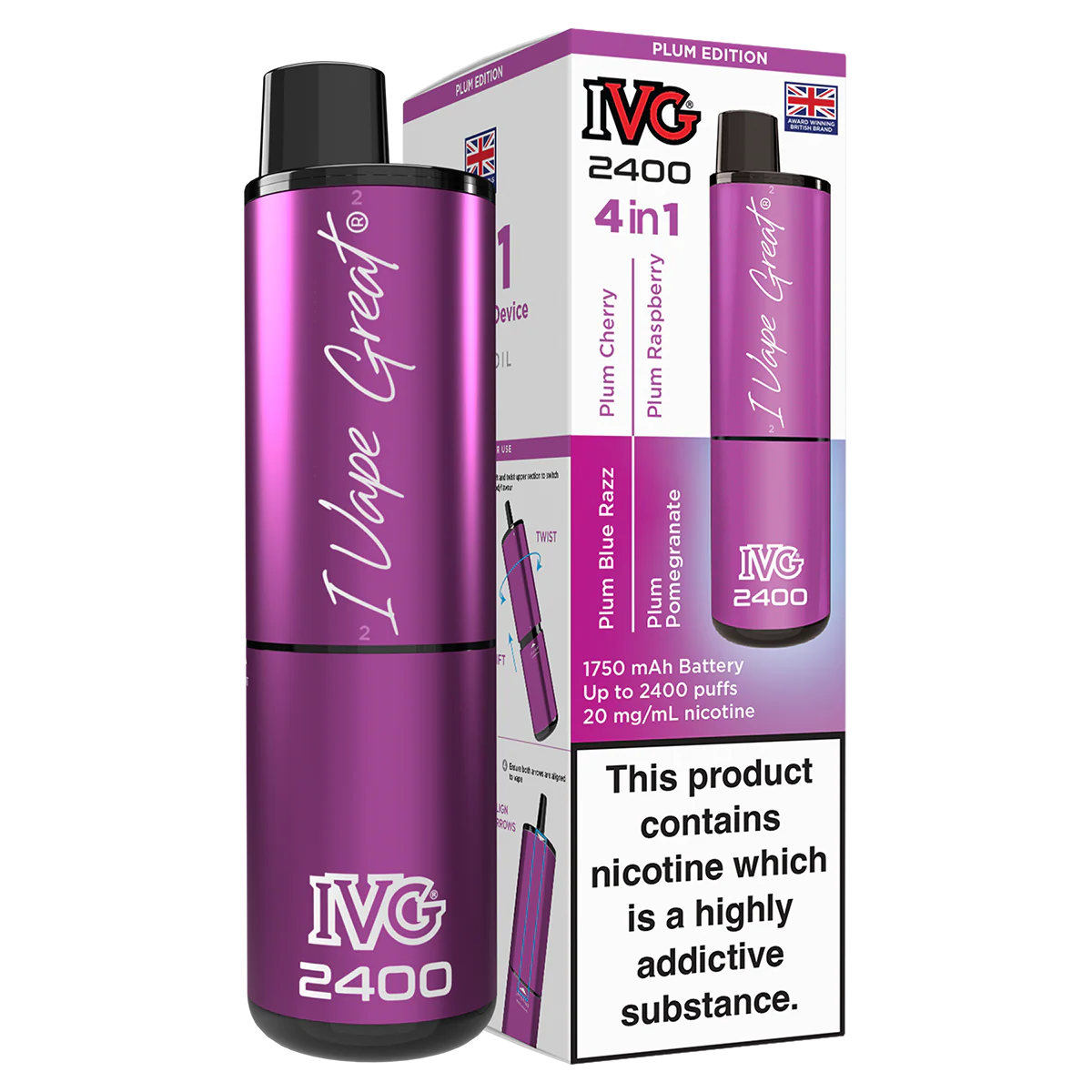IVG 2400 Rechargeable Vape Kit - Image 39