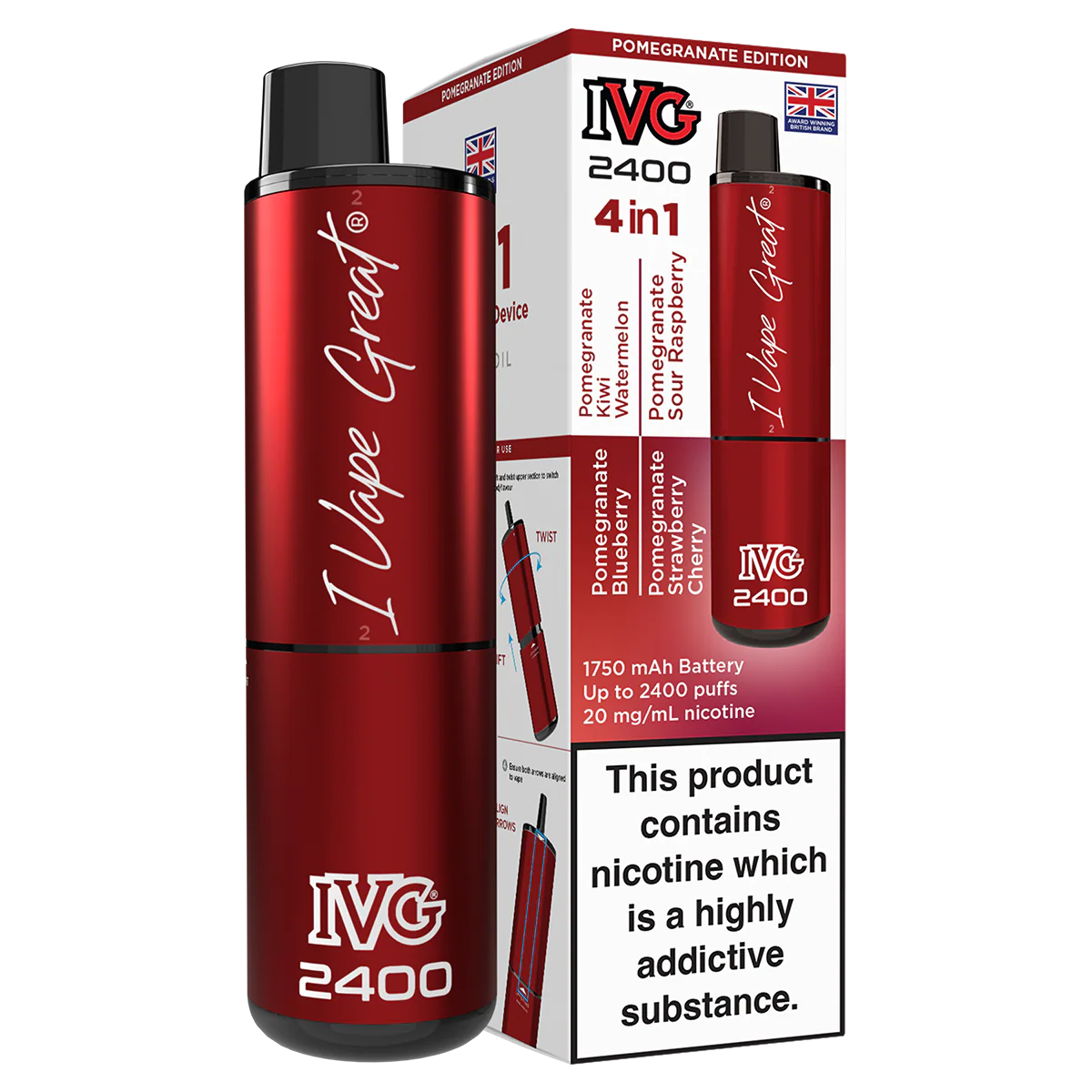 IVG 2400 Rechargeable Vape Kit - Image 40