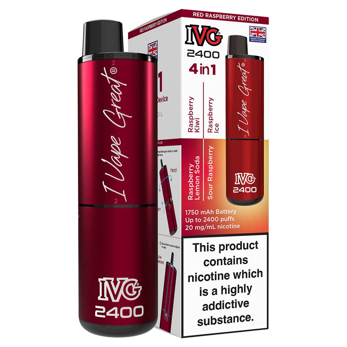 IVG 2400 Rechargeable Vape Kit - Image 43