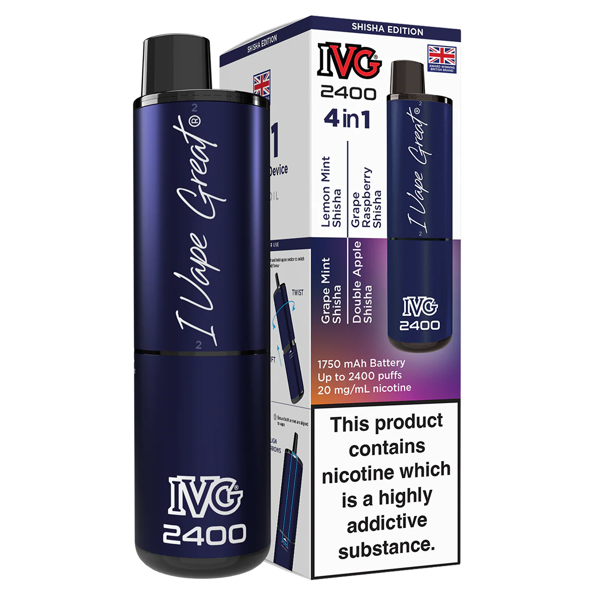 IVG 2400 Rechargeable Vape Kit - Image 44