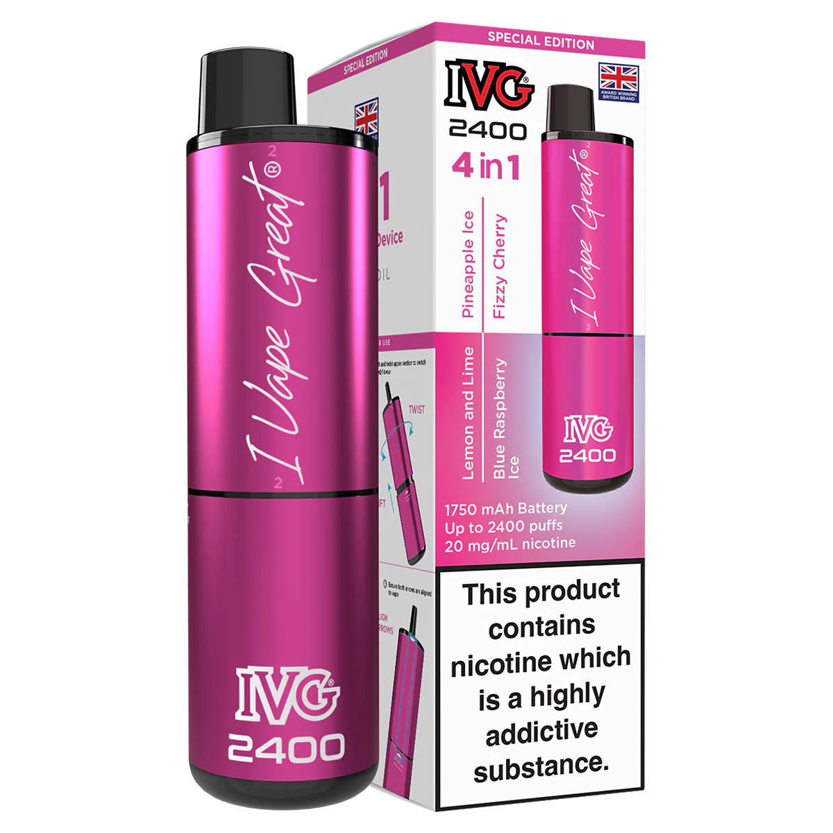 IVG 2400 Rechargeable Vape Kit - Image 45