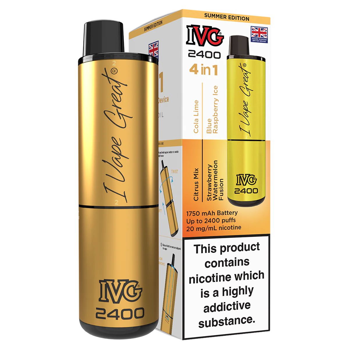 IVG 2400 Rechargeable Vape Kit - Image 49